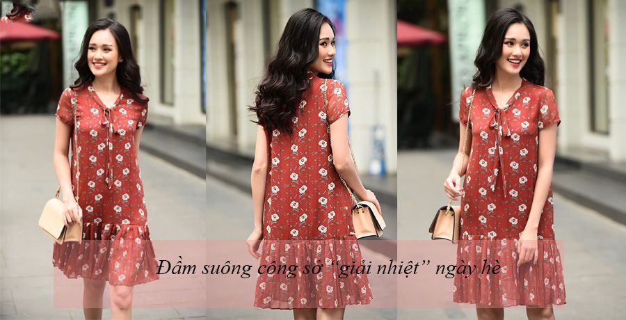 BST váy suông cho ngày hè tươi mát  Thời trang  Việt Giải Trí