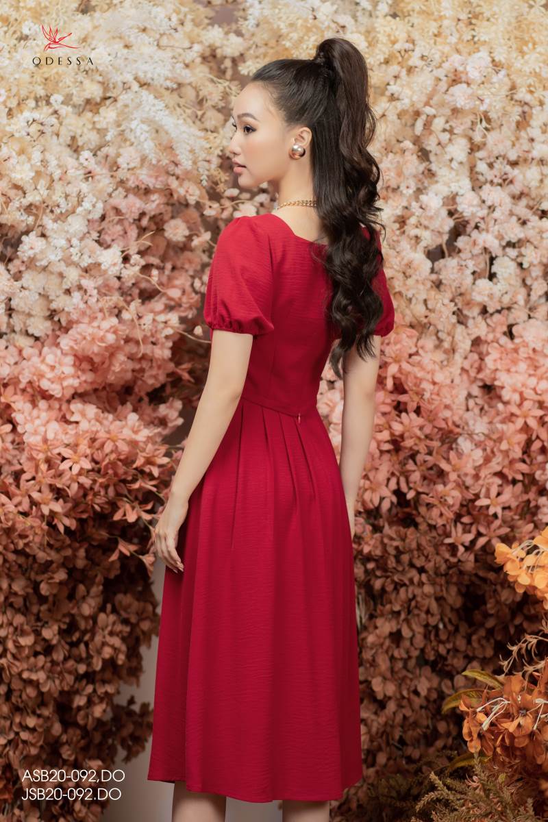 ÁO SƠ MI CROPTOP CỔ VUÔNG TAY PHỒNG ASB20-092