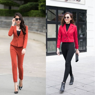 áo vest công sở, ao vest cong so, mix áo vest công sở, mix ao vest cong so