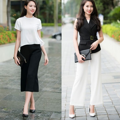 Trang phục đen trắng, trang phục trắng đen, trang phuc den trang, trang phuc trang den