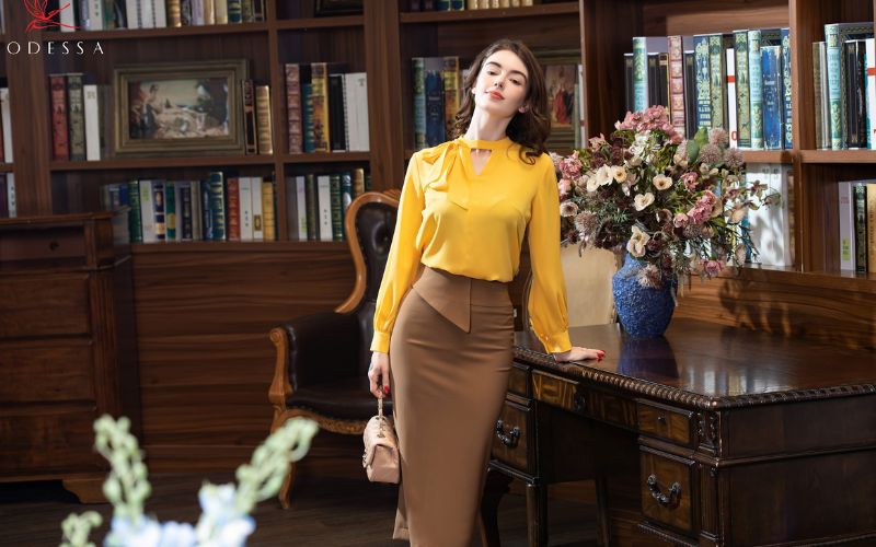 Phối với chân váy juyp