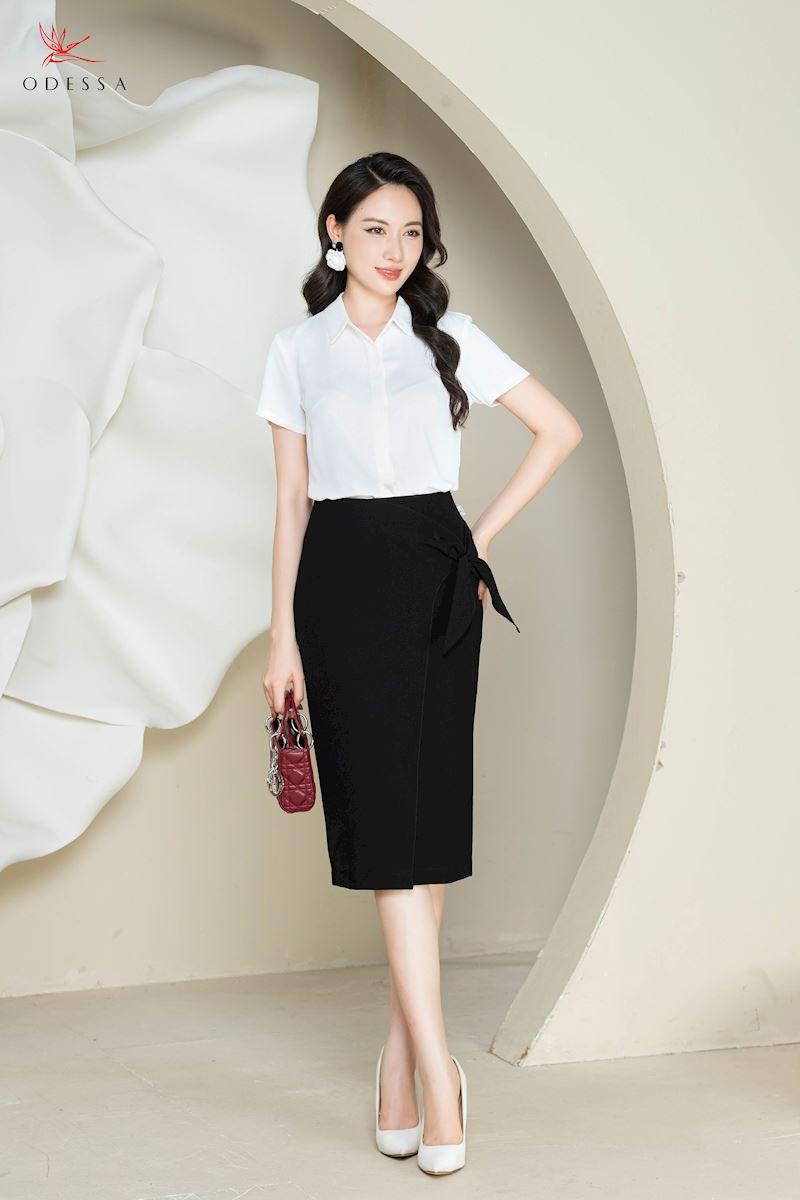 CHÂN VÁY BÚT CHÌ XẺ TÀ CAO JS24-011