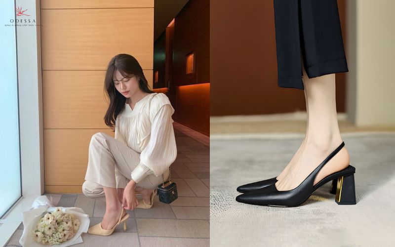 Giày slingback sang trọng và tinh tế