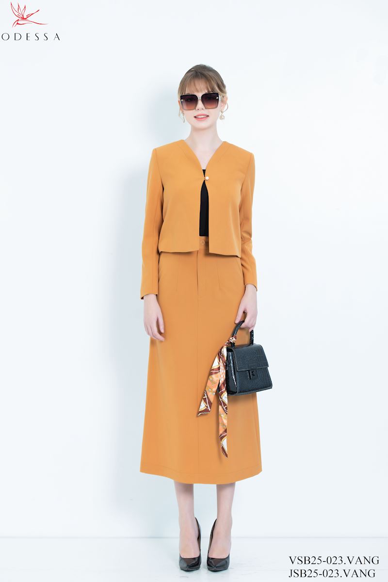 CHÂN VÁY SET VEST LỬNG THANH LICH