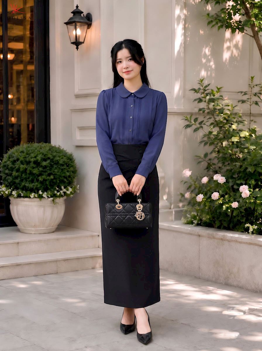 SƠ MI CỔ SEN AS9