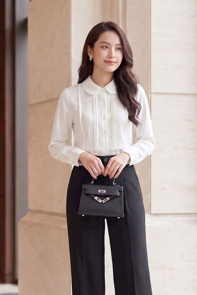 SƠ MI CỔ SEN AS9