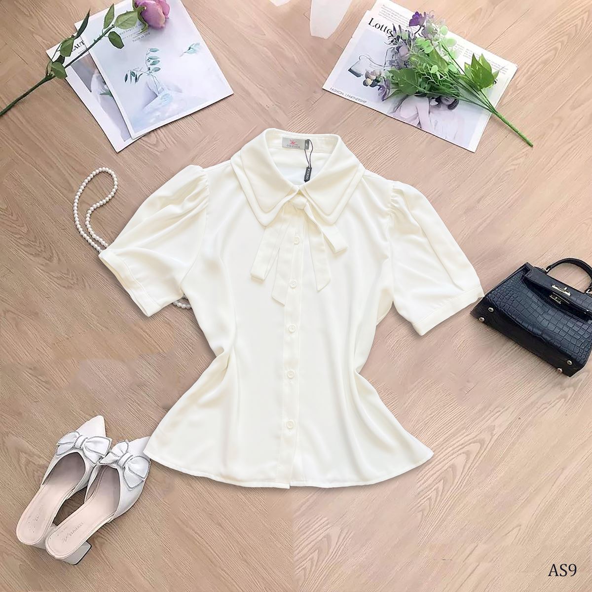 SƠ MI CỔ KÉP TIỂU THƯ AS9