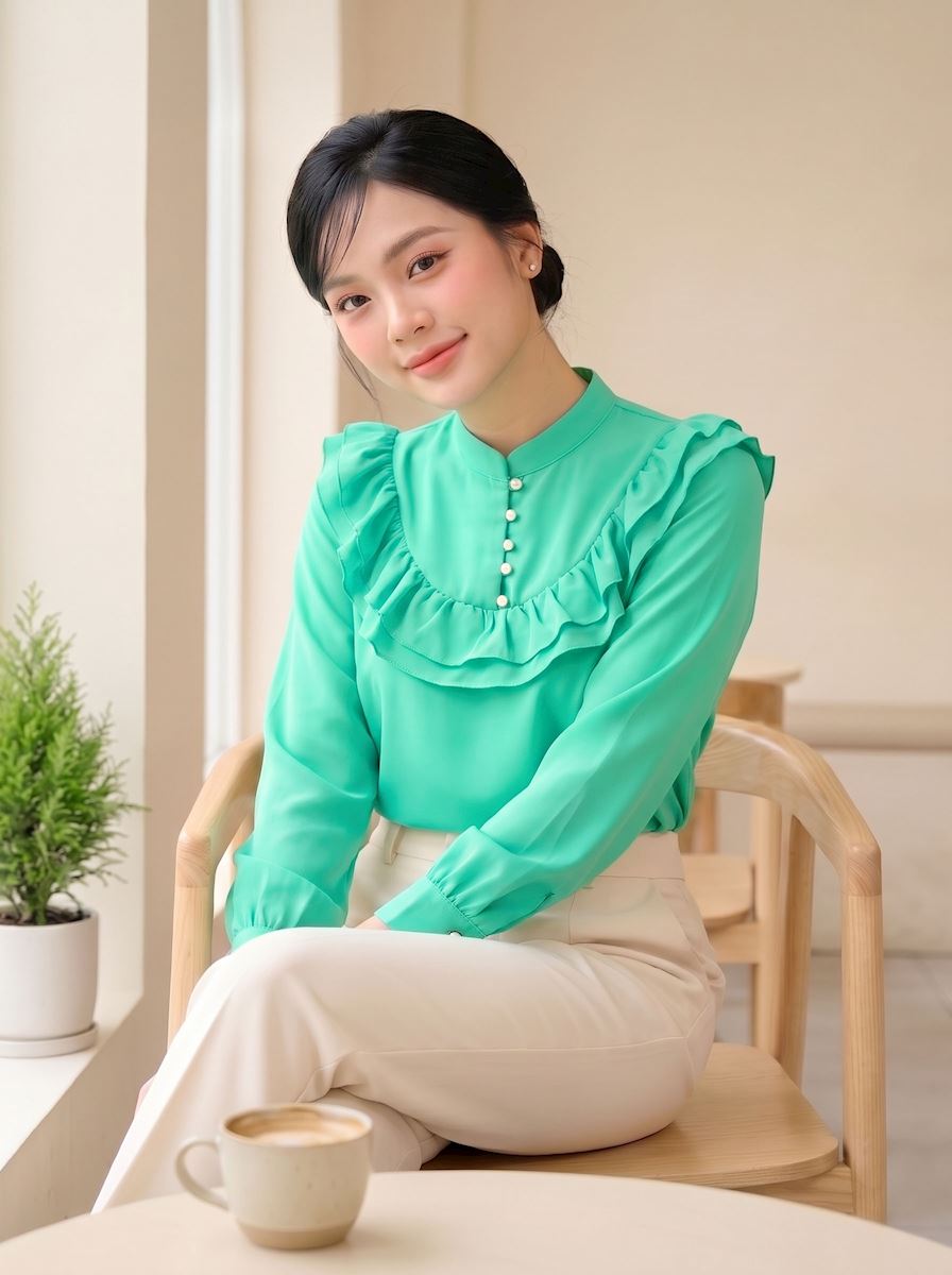 SƠ MI CỔ TRỤ CAO CẤP AS10
