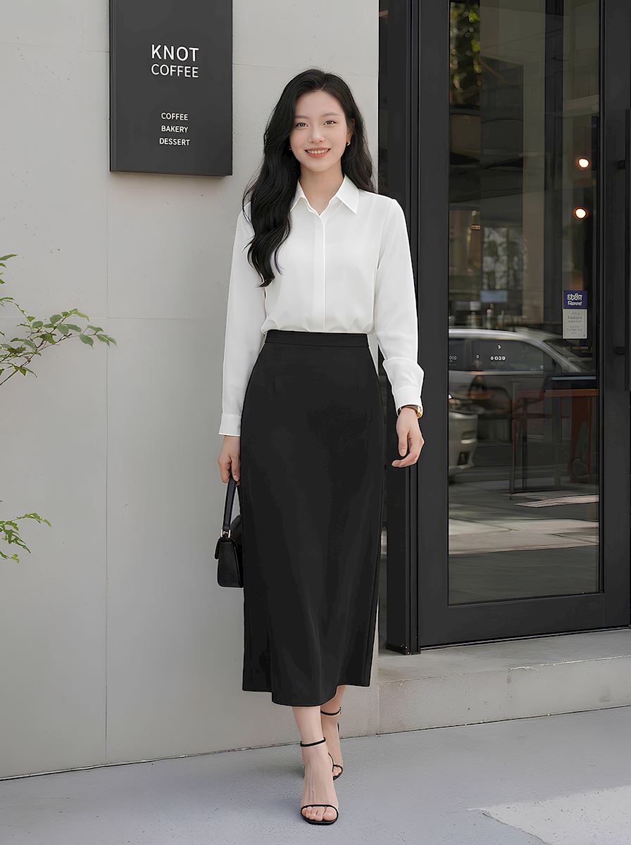 SƠ MI CỔ ĐỨC DÀI TAY AS8