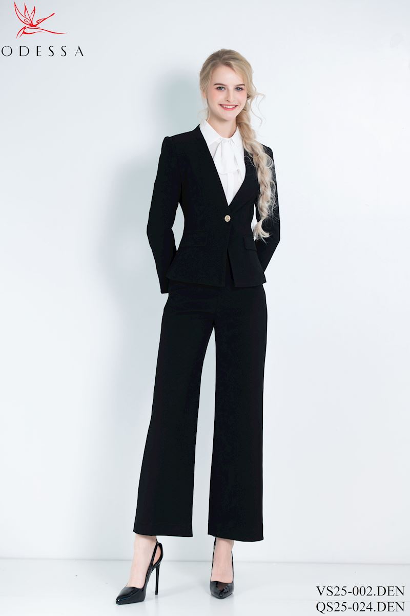 ÁO VEST NỮ CỔ TRƠN 1 NÚT THANH LỊCH VS25-002